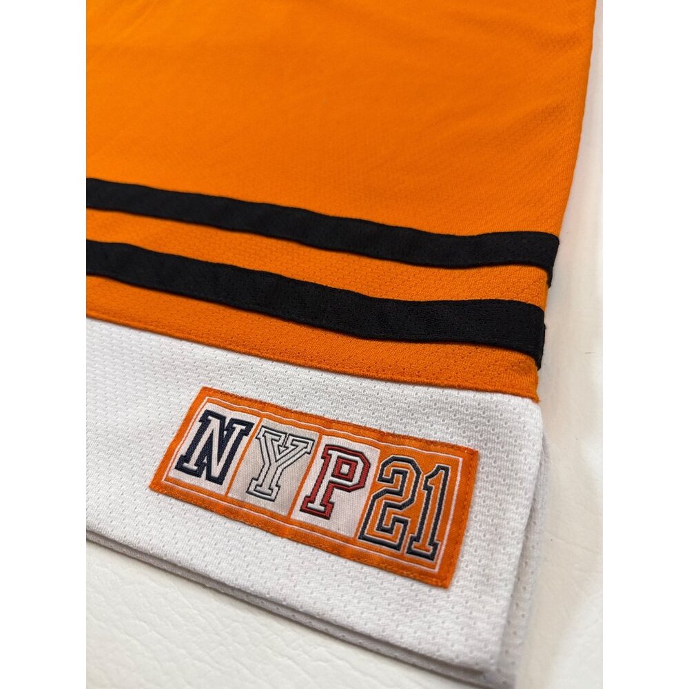 Vintage New York Players 21 XL Orange Jersey Sports Design Polyester (LL285) - Picture 3 of 8
